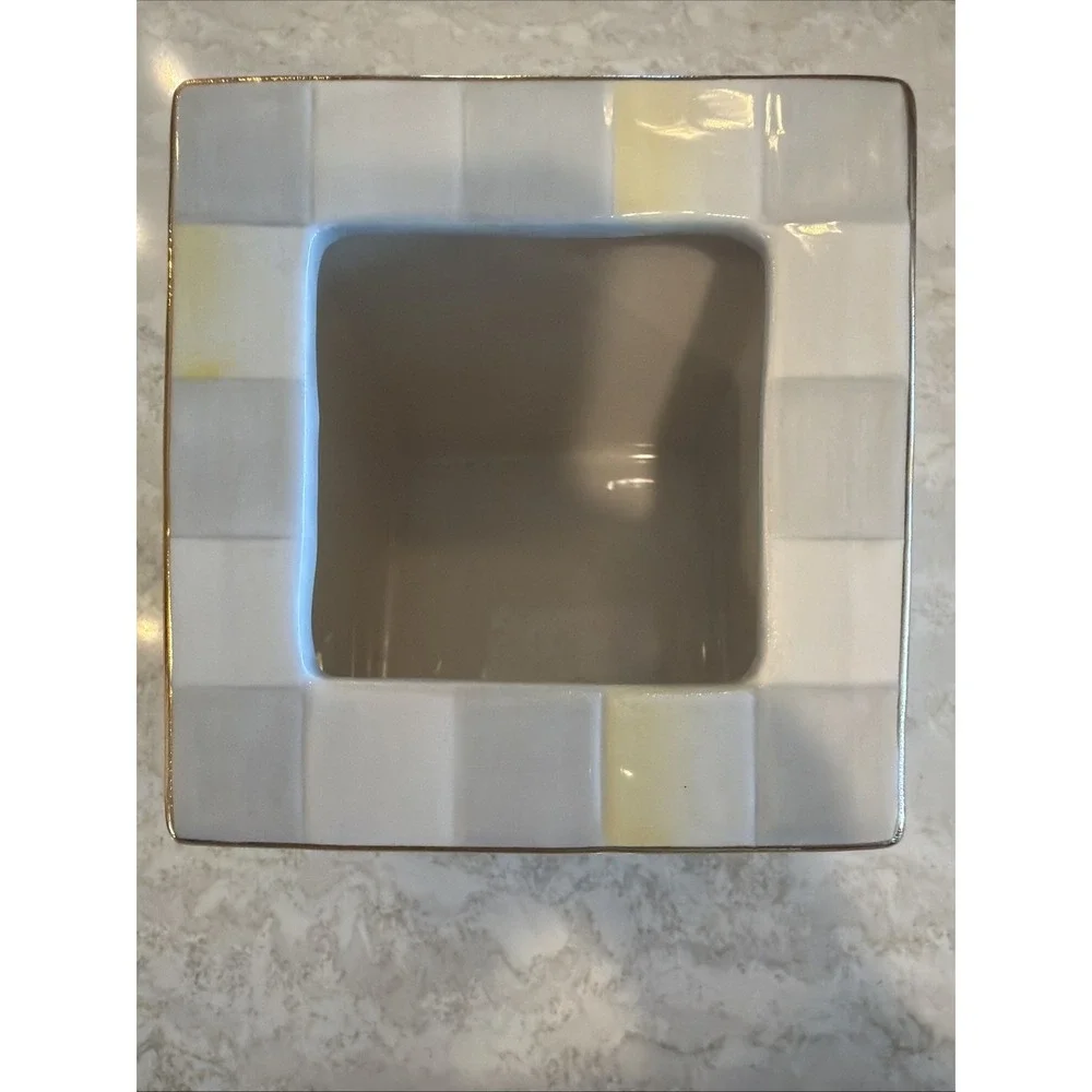 Mackenzie Childs One Sterling Check Cottage Container Short